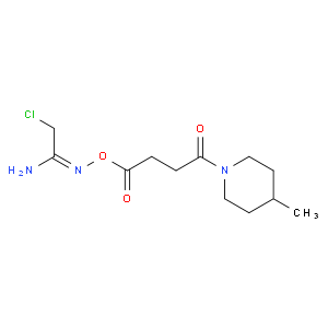 (1e)-2-chloro-n'-{[4-(4-methylpiperidin-1-yl)-4-oxobutanoyl]oxy}ethanimidamide